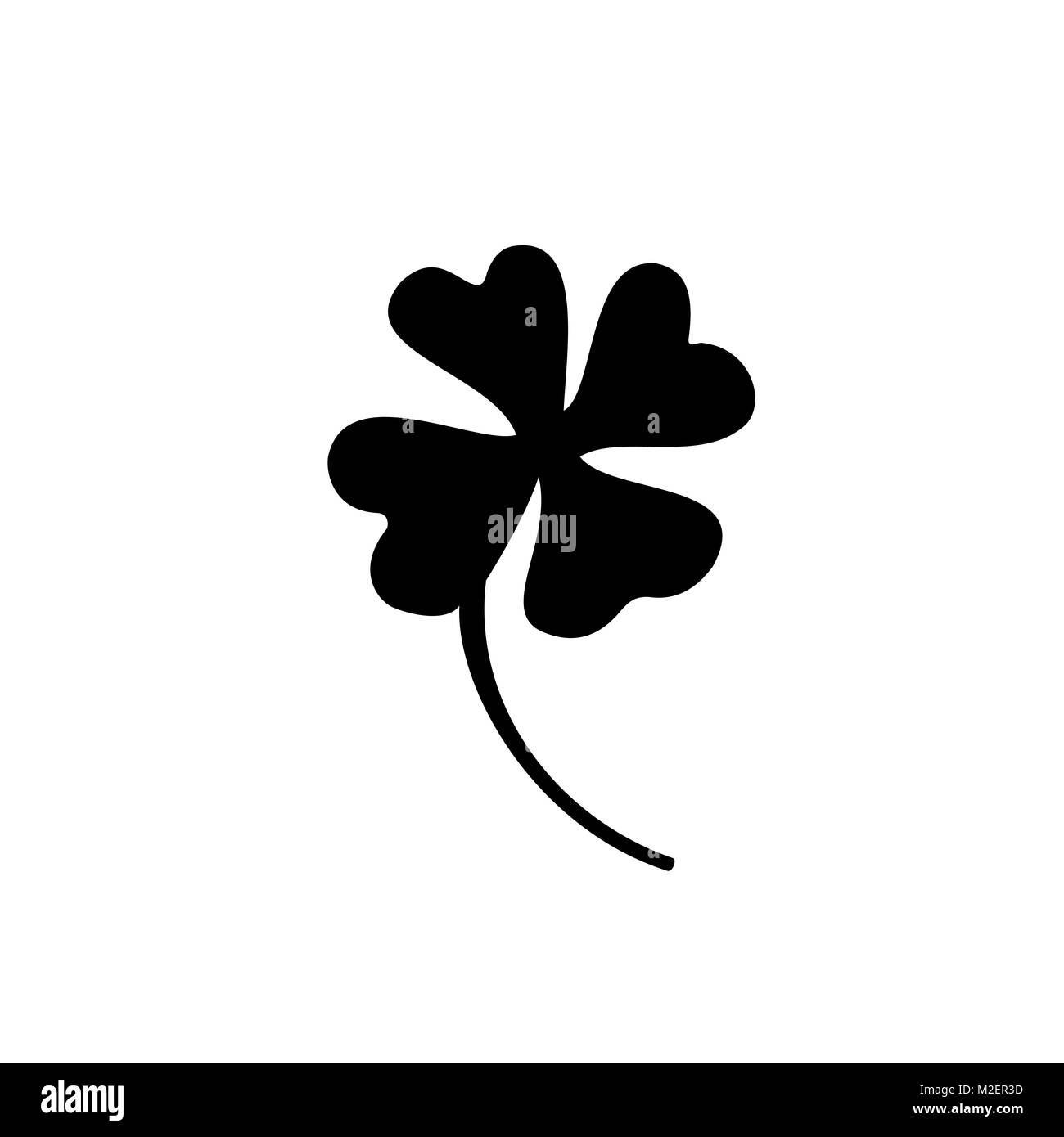 Four leaf clover icon. St Patrick day vector. Vector illustration. Stock Vector
