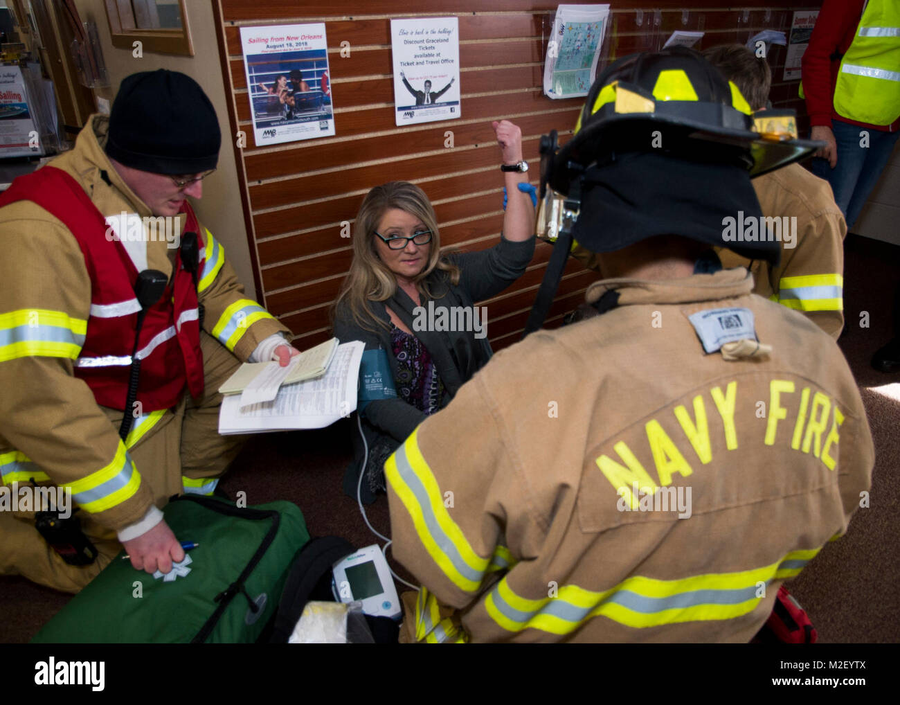 MILLINGTON, Tenn. (Feb. 02, 2018) Naval firefighting and paramedic
