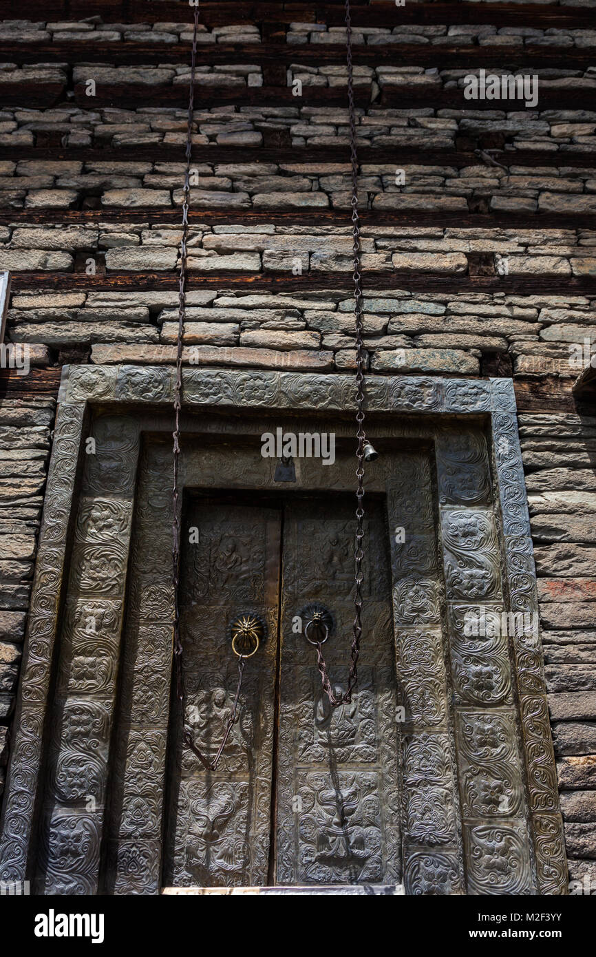 ancient Kamru Fort at Sangla, heritage property, on the way to Chitkul