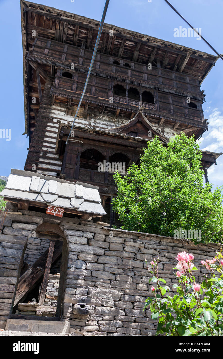 ancient Kamru Fort at Sangla, heritage property, on the way to Chitkul