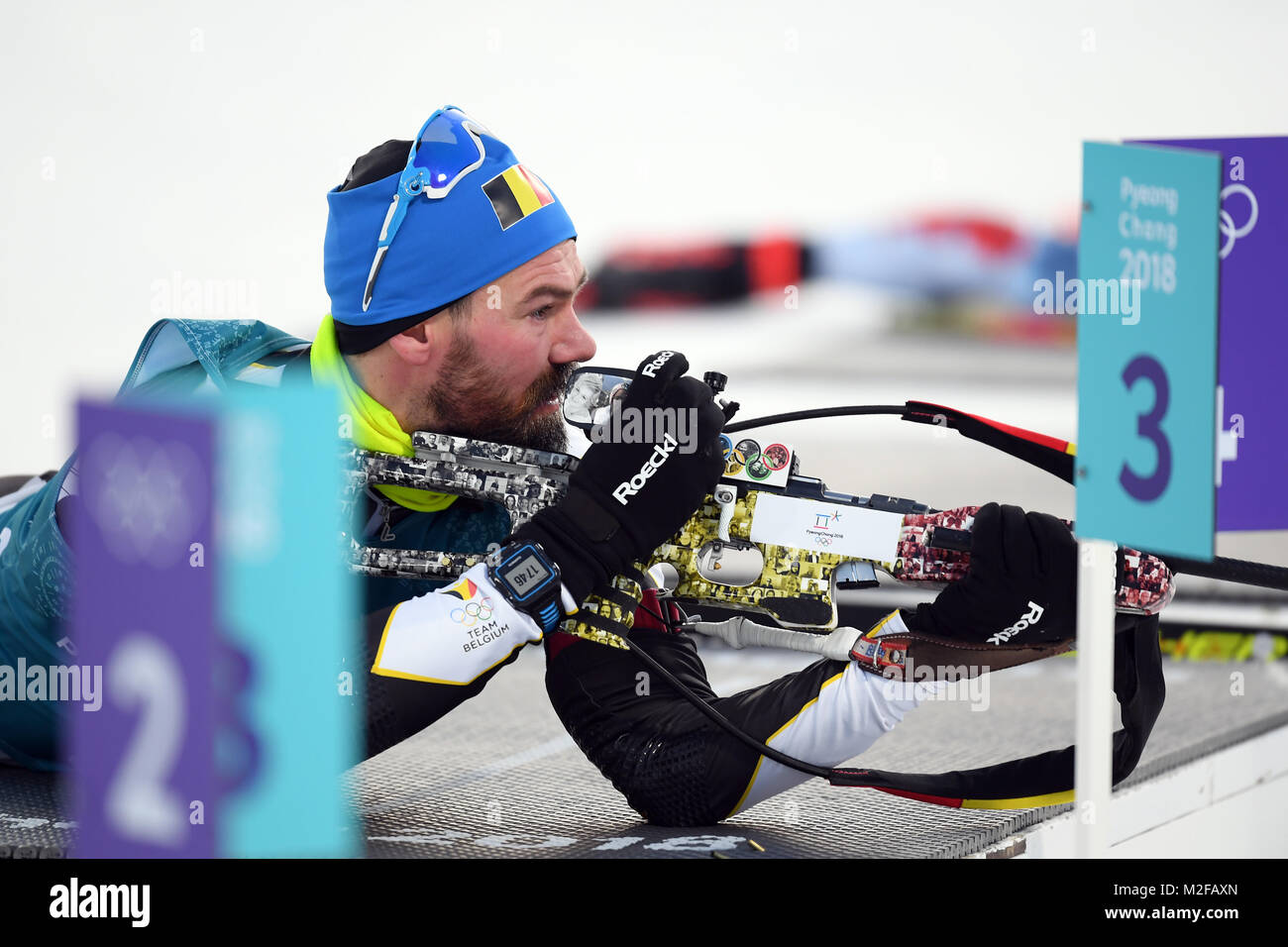 Pyeongchang, South Korea. 07th Feb, 2018. German biathlete Michael ...
