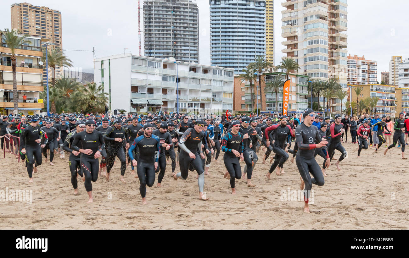 Benidorm Beach Crowd High Resolution Stock Photography And Images Alamy