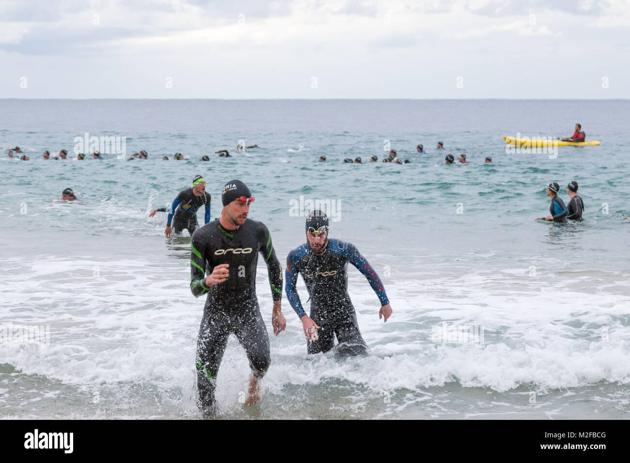 Triathlete After Swimming High Resolution Stock Photography And Images Alamy