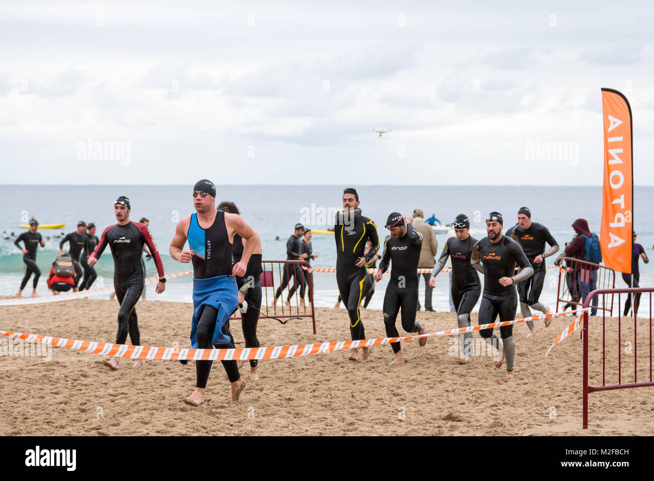 Triathlete after swimming hi-res stock photography and images - Alamy