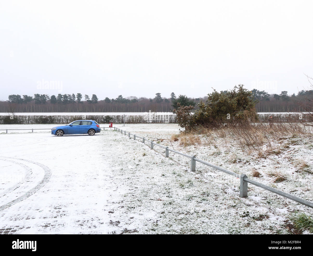 Kesgrave, Suffolk, UK. UK Weather Snow in Kesgrave, Suffolk. Credit