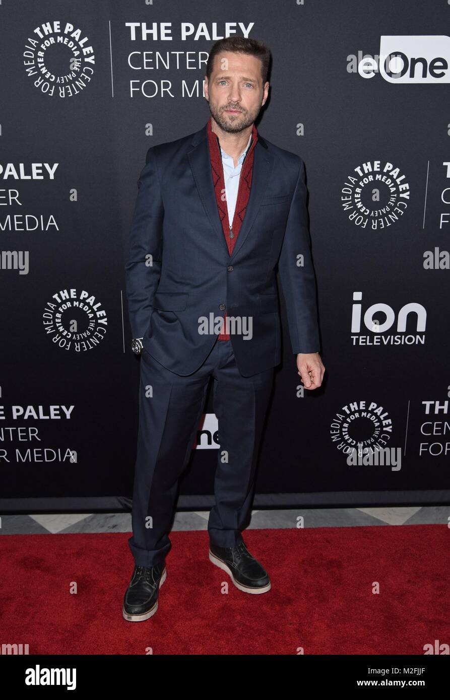 New York, NY, USA. 7th Feb, 2018. Jason Priestley at arrivals for ION Television's PRIVATE EYES Preview Screening and Discussion, The Paley Center for Media, New York, NY February 7, 2018. Credit: Derek Storm/Everett Collection/Alamy Live News Stock Photo