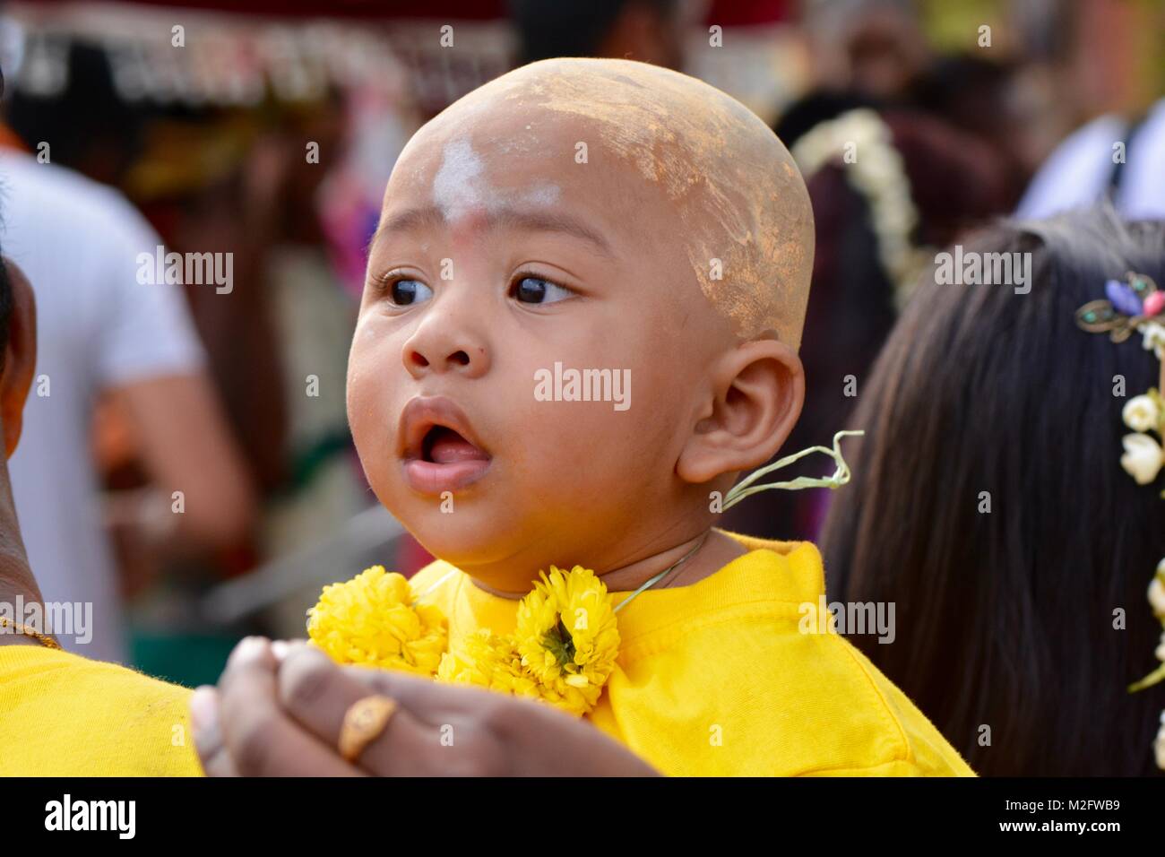 Thaipusam celebrations near Batu Caves, Malaysia Stock Photo
