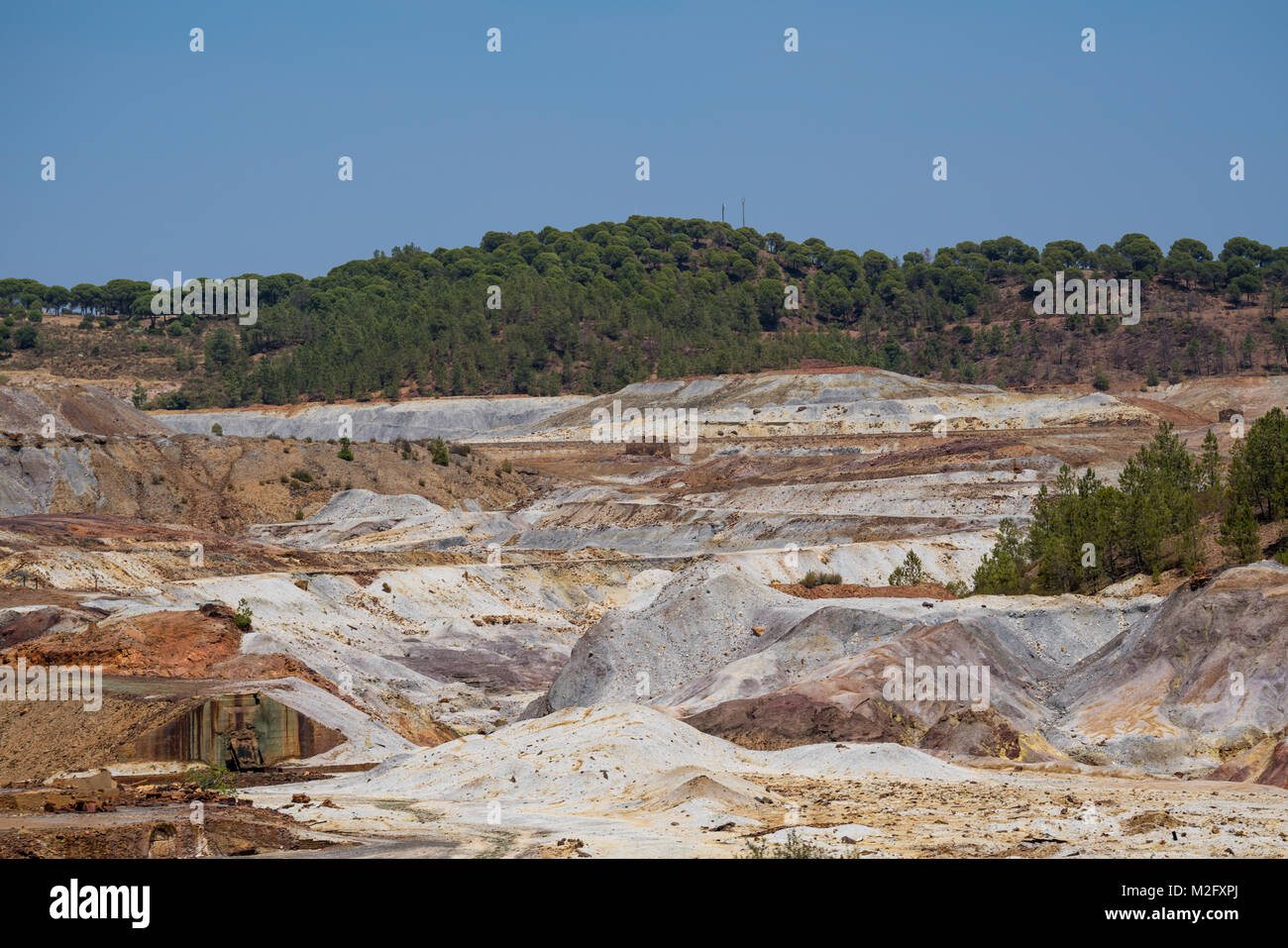 Historical mines of Rio Tinto in Huelva province, Andalusia, Spain Stock Photo