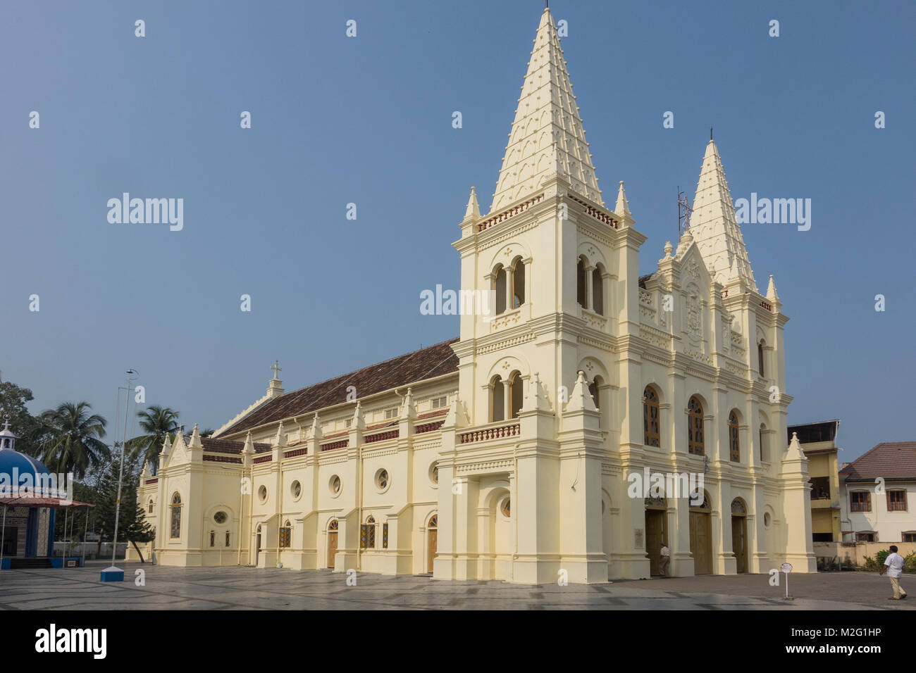 India, Kerala, Cochin, Santa Cruz cathedral Stock Photo