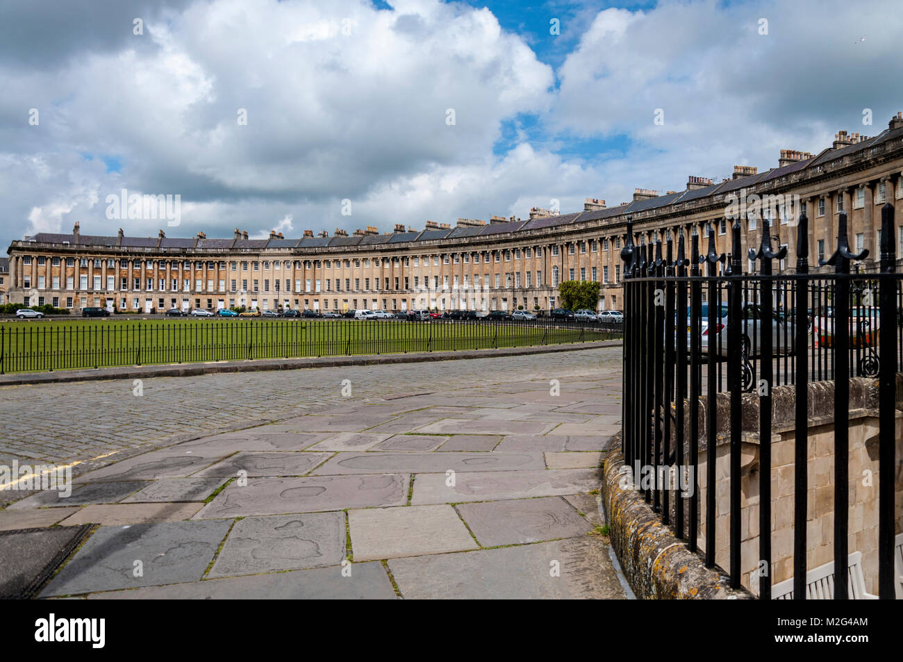 Royal Crescent in Bath, Somerset, England, UK Stock Photo