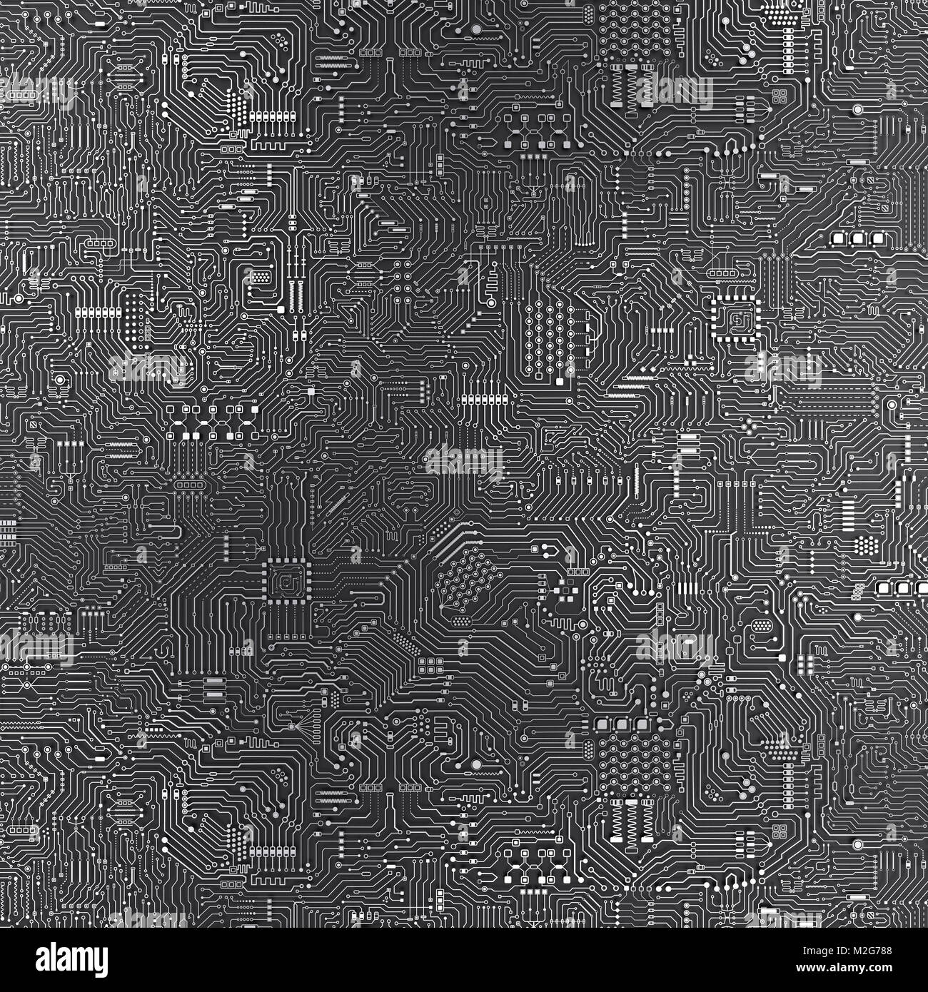 3d rendering seamless circuit board background or seamless technology ...