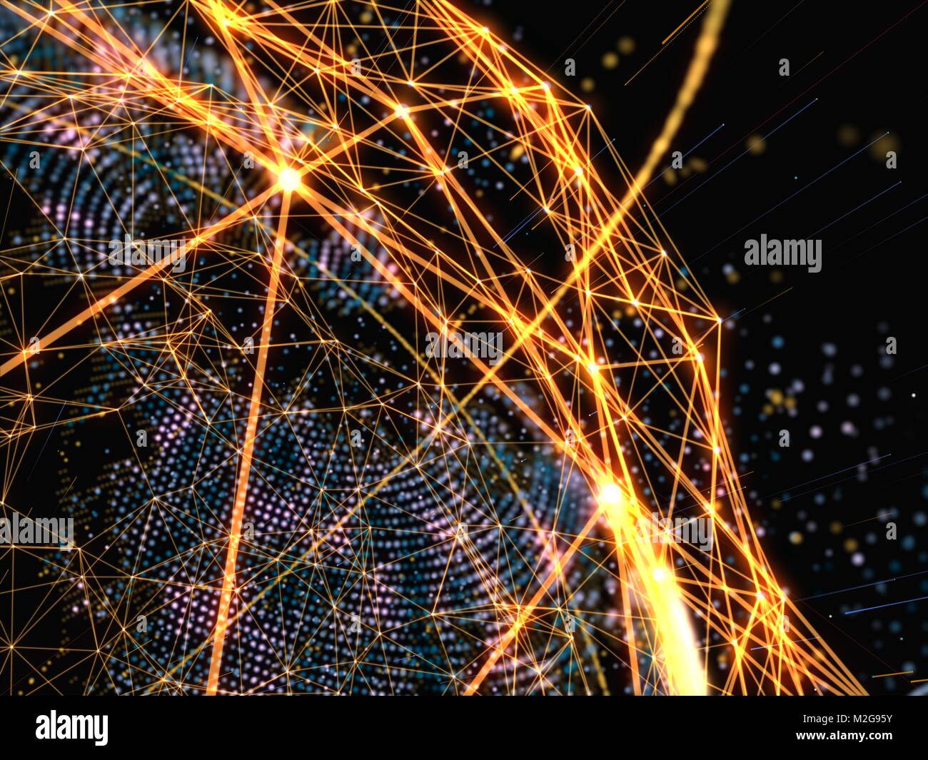 Concept of Network, Internet Communication Stock Photo - Alamy