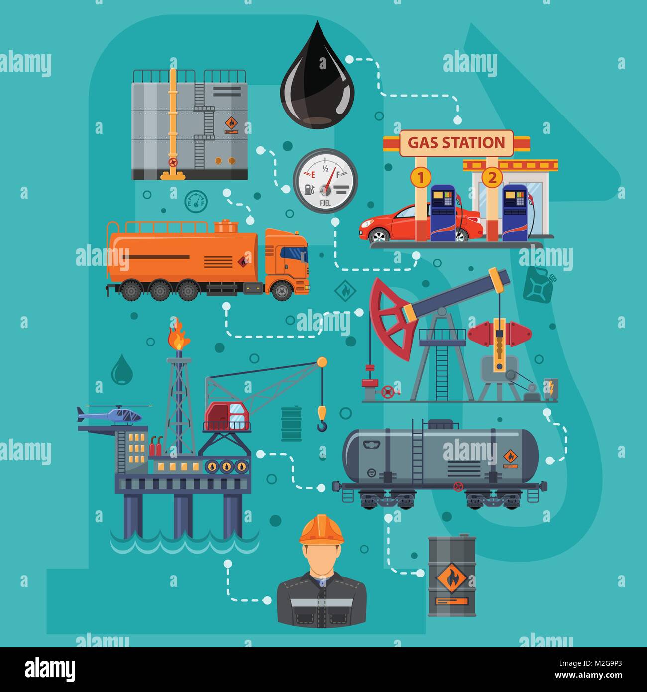 Oil industry infographics hires stock photography and images Alamy