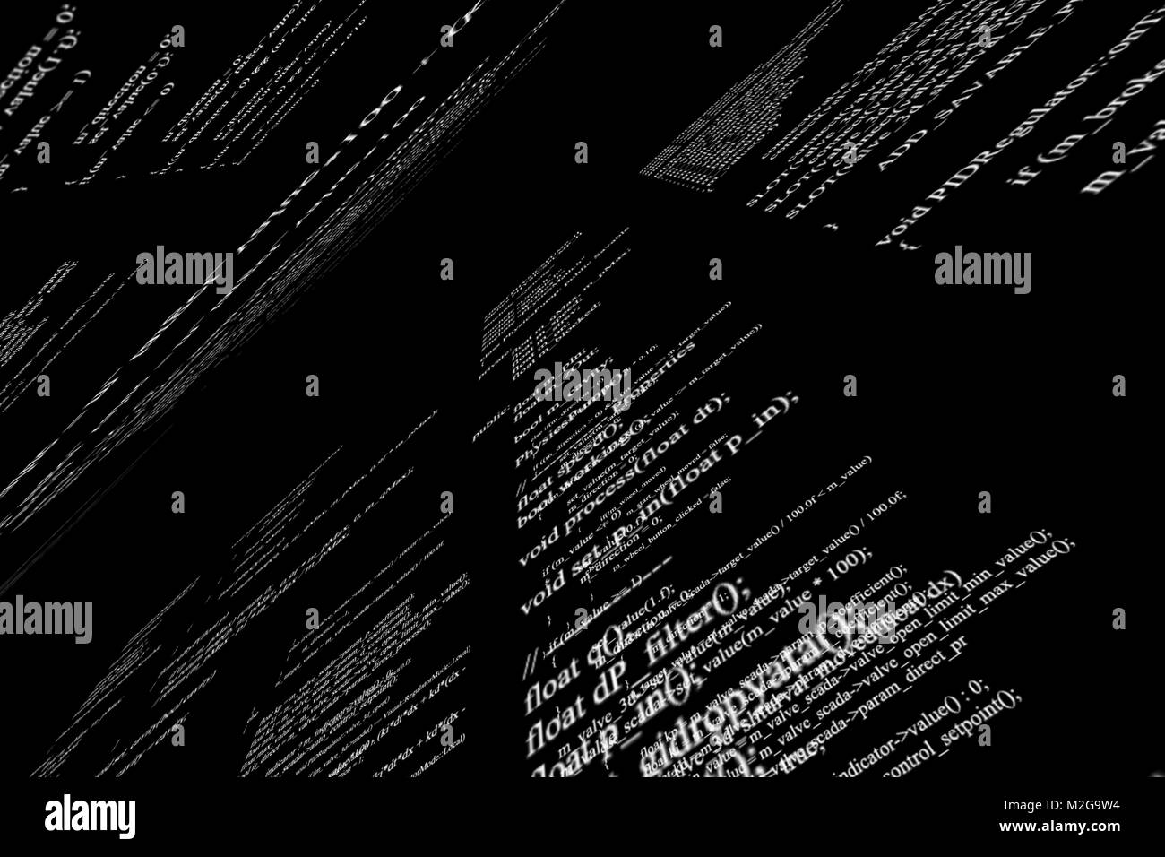 Digital code matrix background. 3D illustration Stock Photo - Alamy