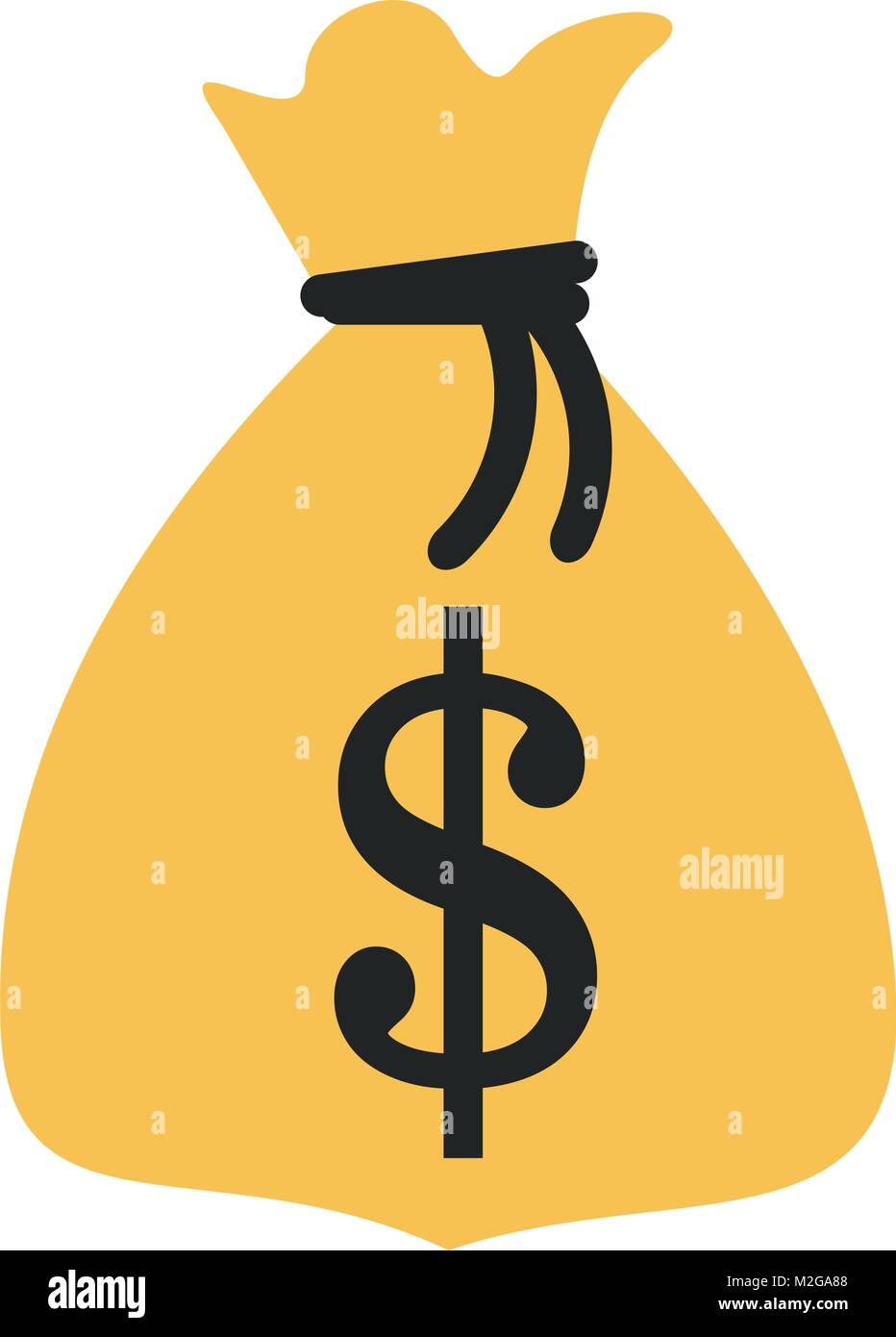 Money bag isolated Stock Vector Image & Art - Alamy