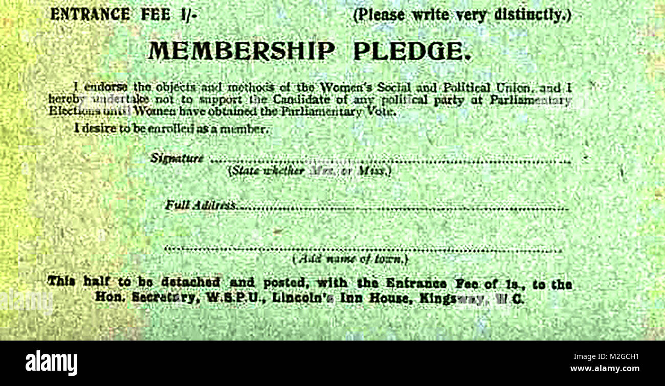 Womens social and political union hi-res stock photography and images ...