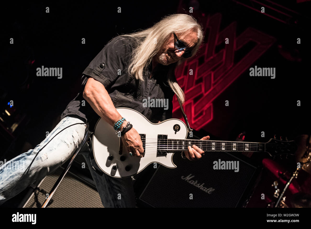 Die britische Hard-Rock-Band Uriah Heep spielt am Mittwoch (10.12.2014) in der Frankfurter Batschkapp. +++ 3S PHOTO / Foto: Sven-Sebastian Sajak Stock Photo