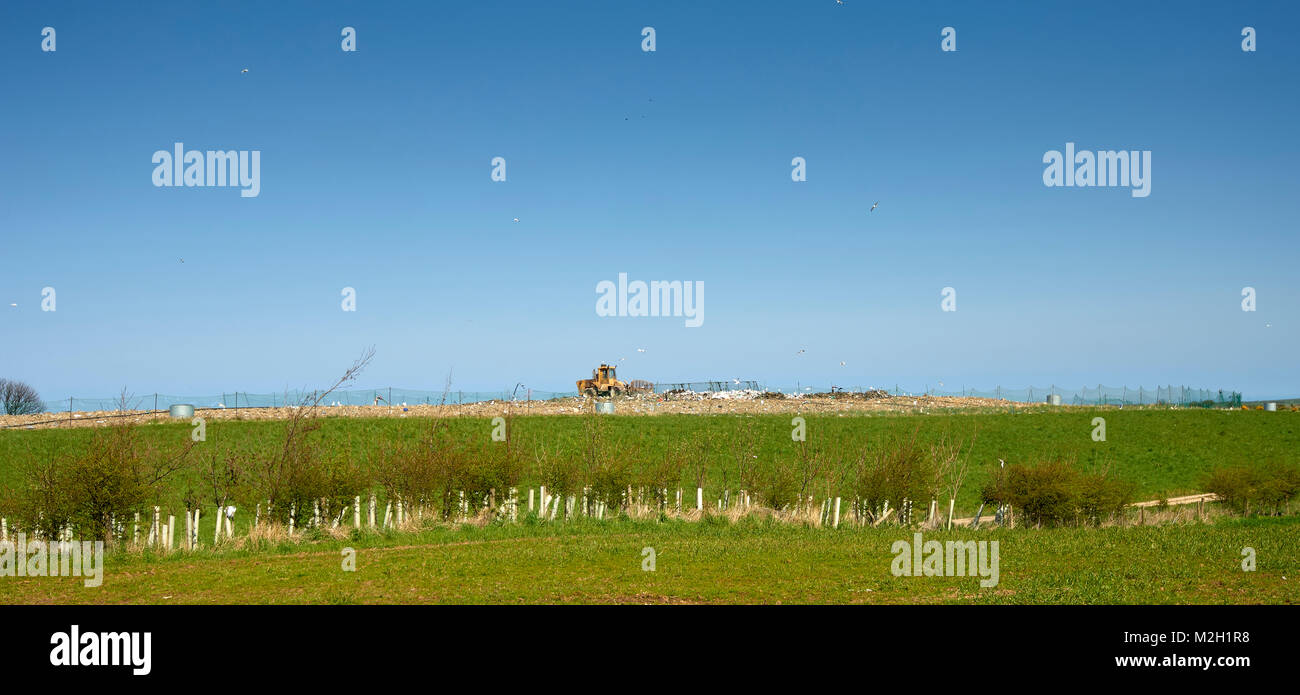 Bulldozer On Landfill Site High Resolution Stock Photography and Images ...