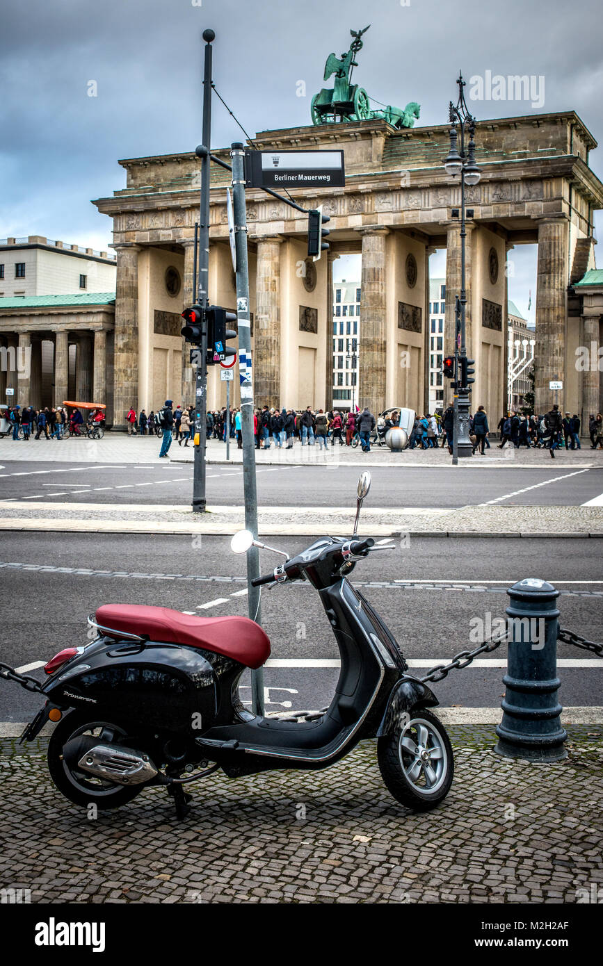 Tour in the capital of reunified Germany, the beautiful city of Berlin Stock Photo