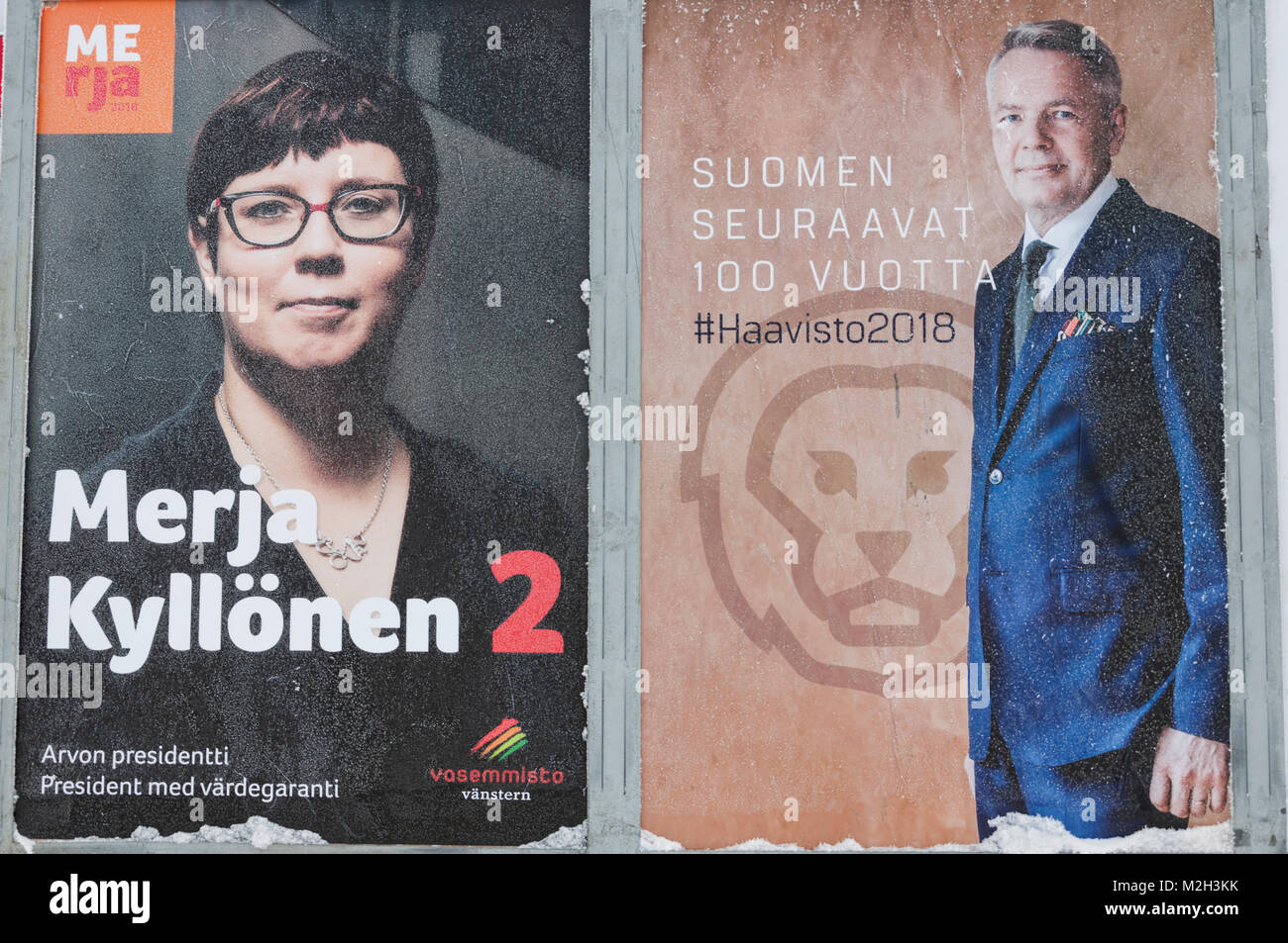 Candidates For The Finnish Presidential Elections 2018 Stock Photo