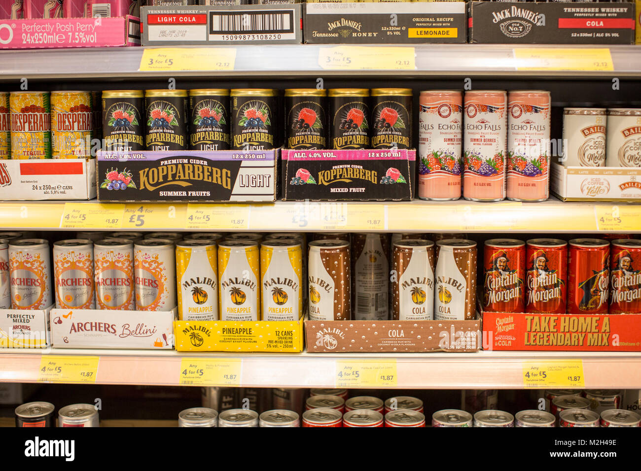 on sale in a supermarket Stock Photo