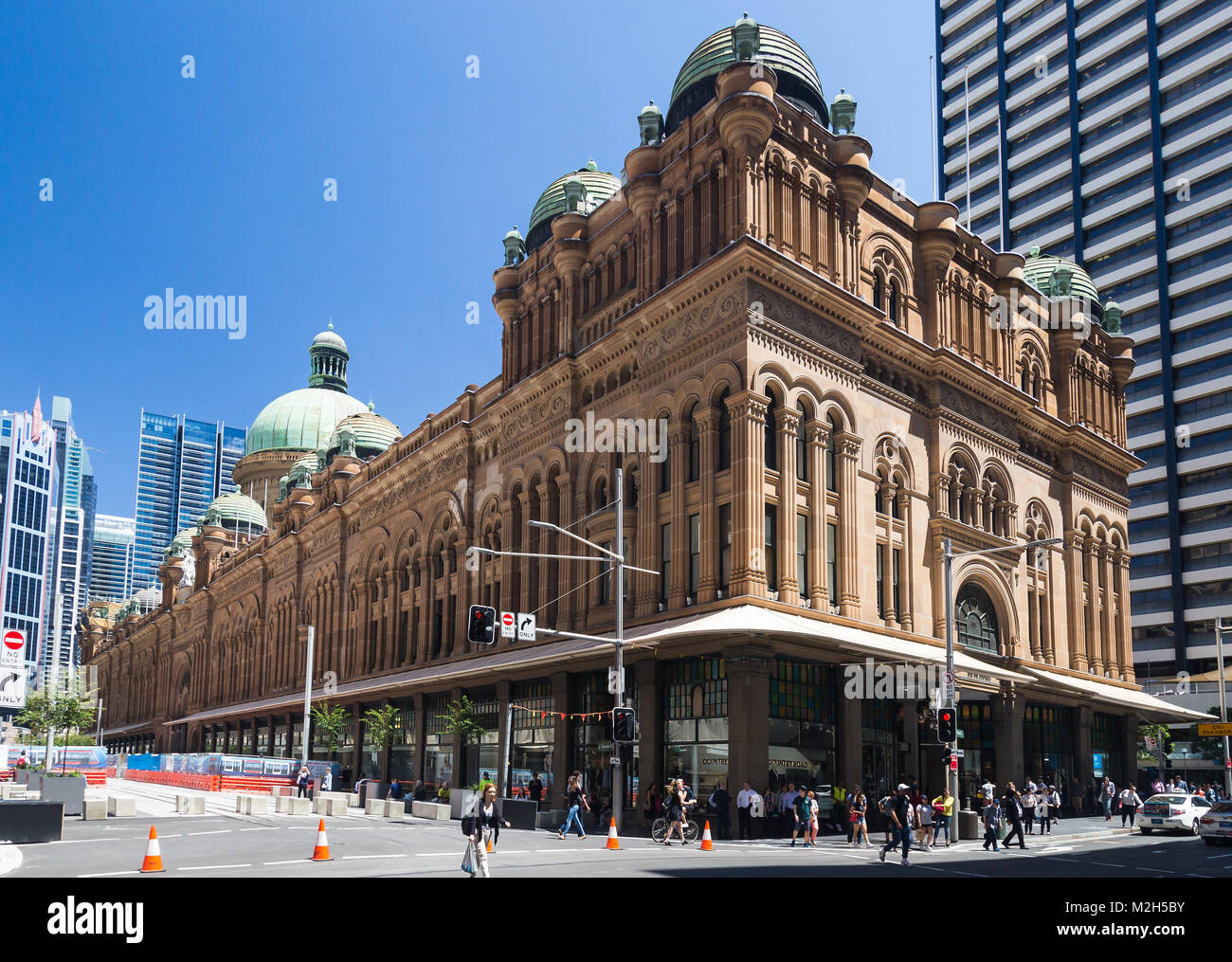 The new light railway system in progress, Street, Sydney Stock Photo Alamy