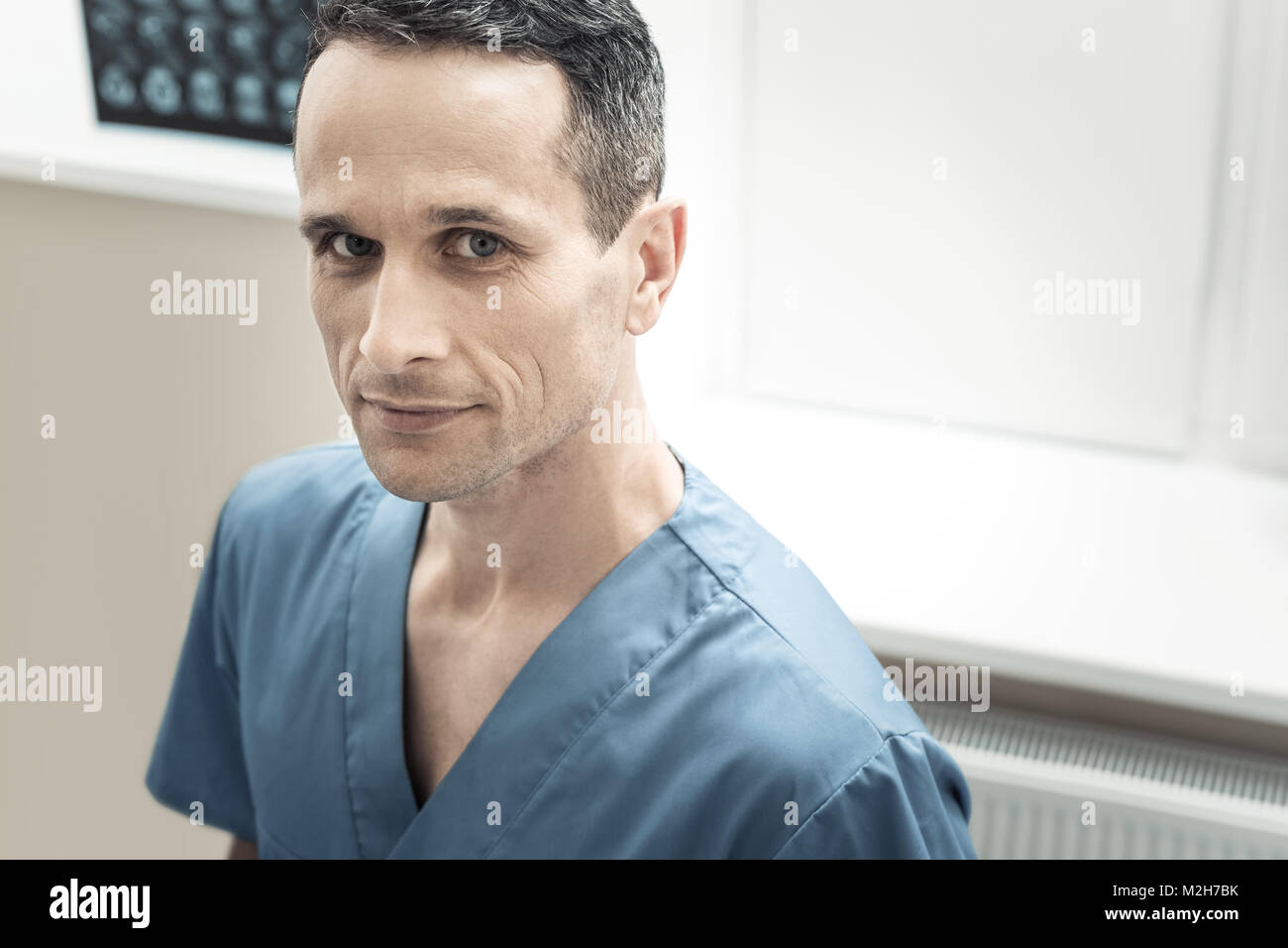 Portrait of a nice handsome doctor Stock Photo