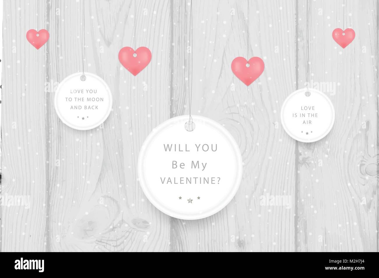 Valentines day. Red hearts Stock Vector Image & Art - Alamy