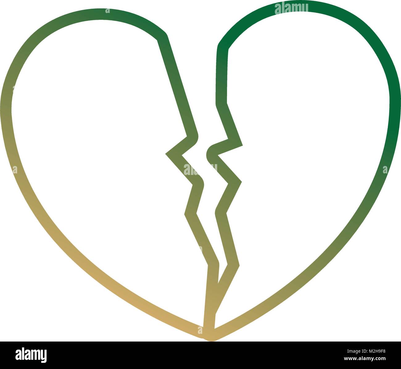 broken heart icon Stock Vector Image & Art - Alamy
