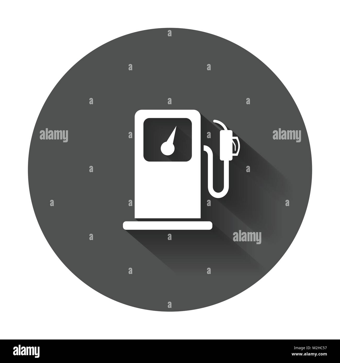 Fuel gas station icon in flat style. Car petrol pump flat illustration ...