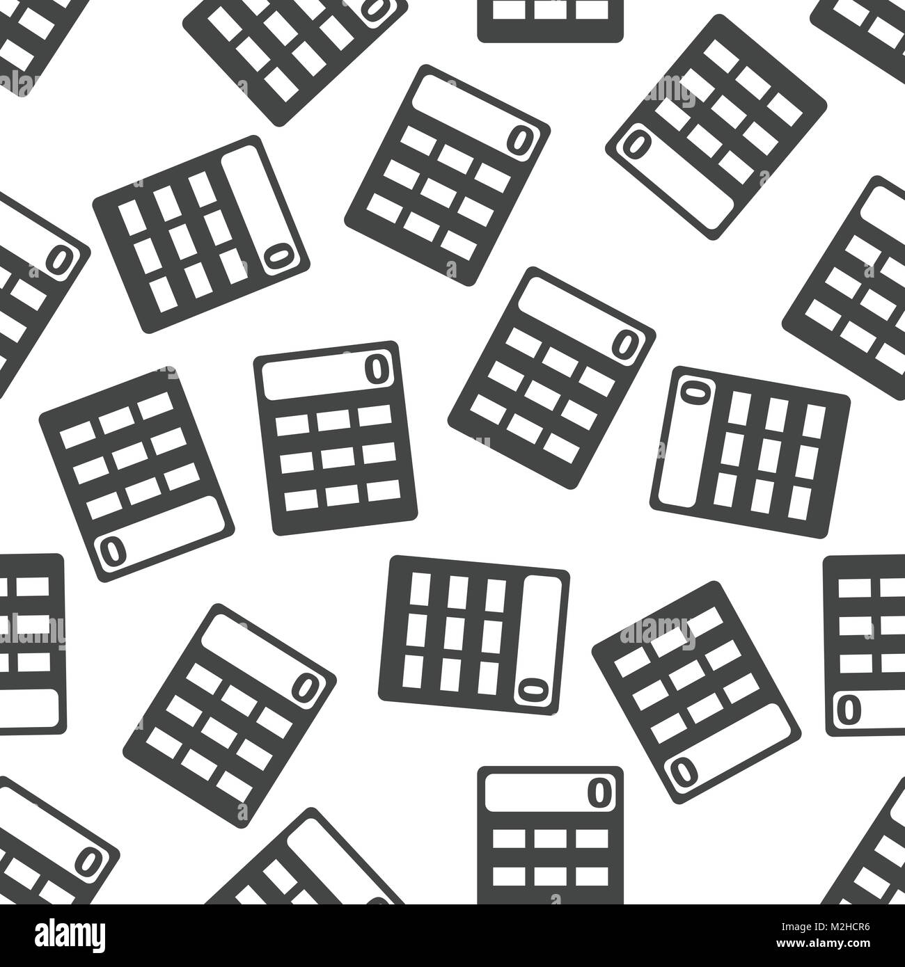 Calculator seamless pattern background icon. Flat vector illustration ...