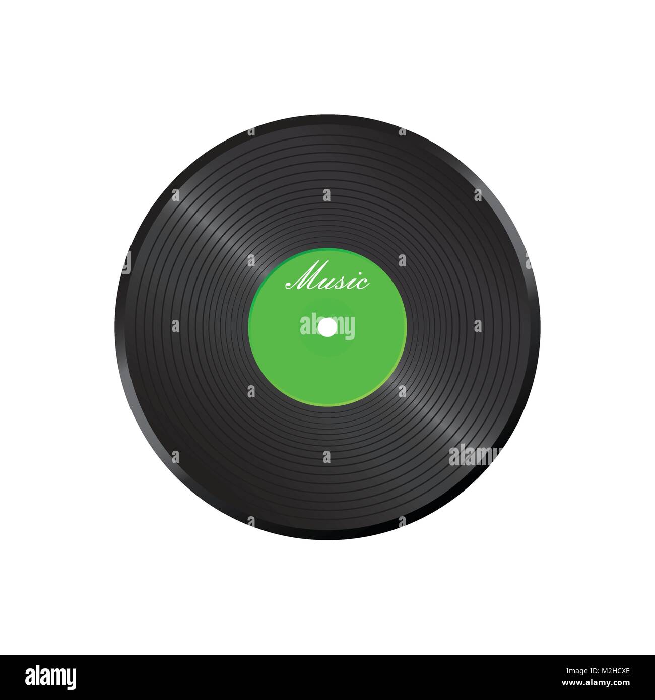 Vinyl disk. Music disk vector illustration. Sound record. Stock Vector
