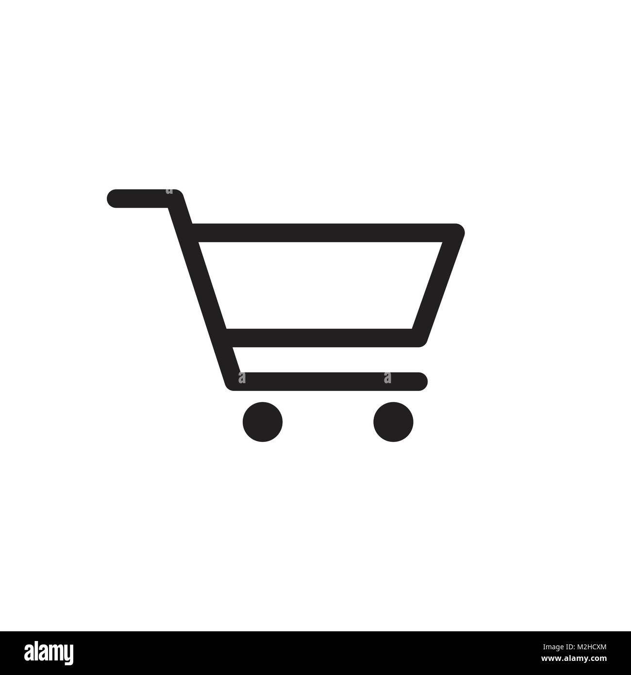 Shopping cart vector icon. Flat illustration Stock Vector Image & Art -  Alamy