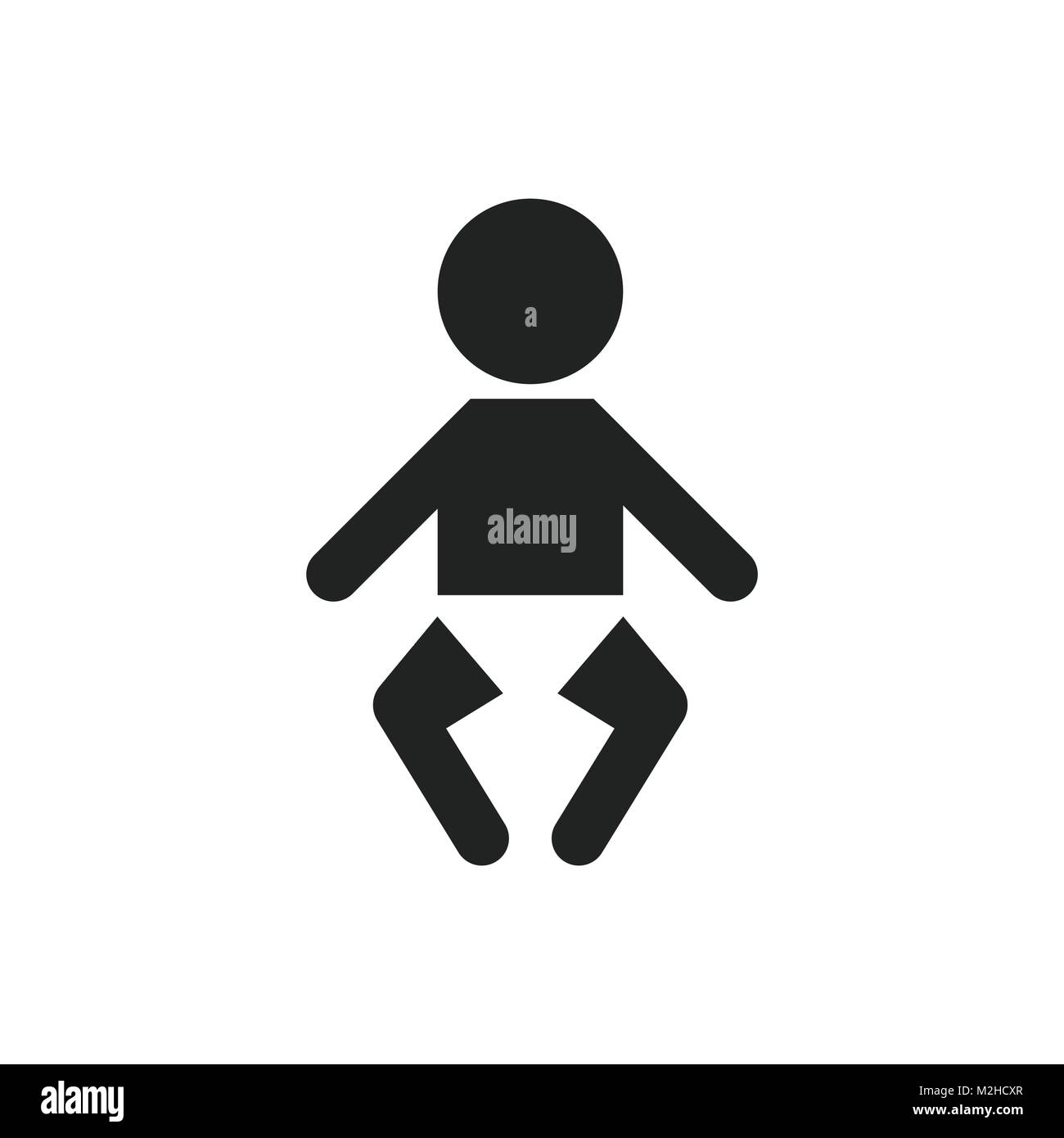Baby vector icon. Child flat illustration Stock Vector Image & Art - Alamy