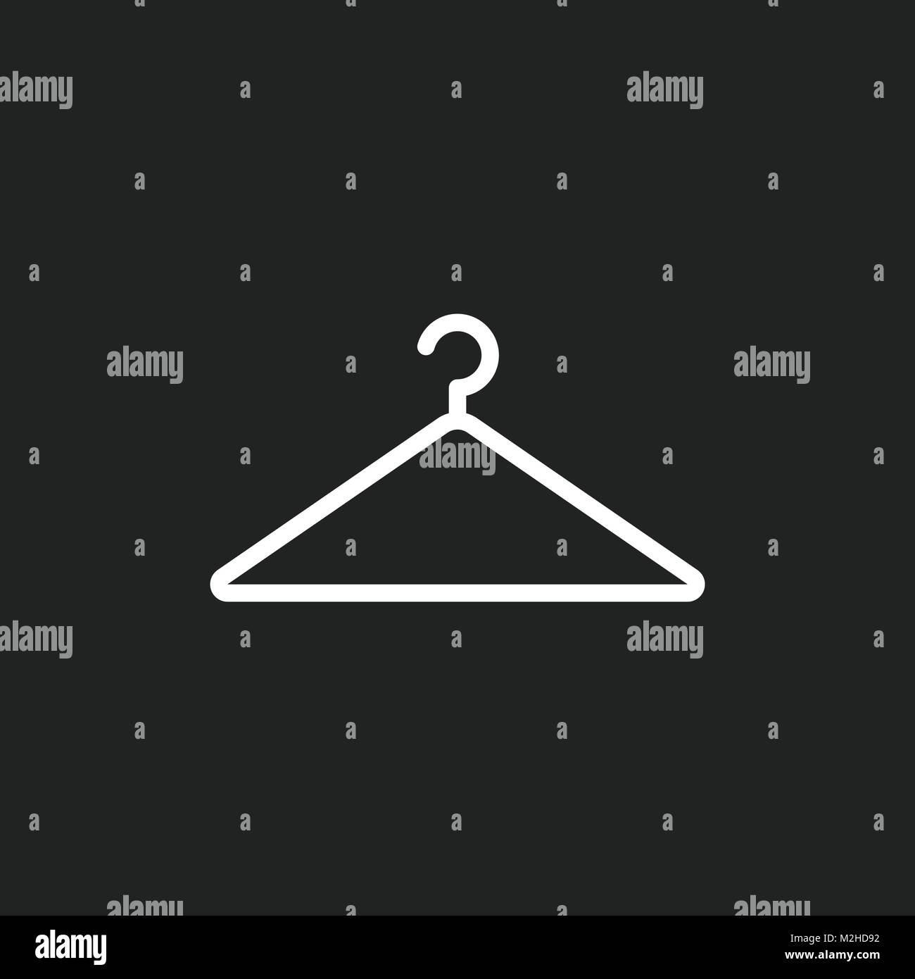 Hanger Icon Flat And Outline Design Vector Illustration Stock