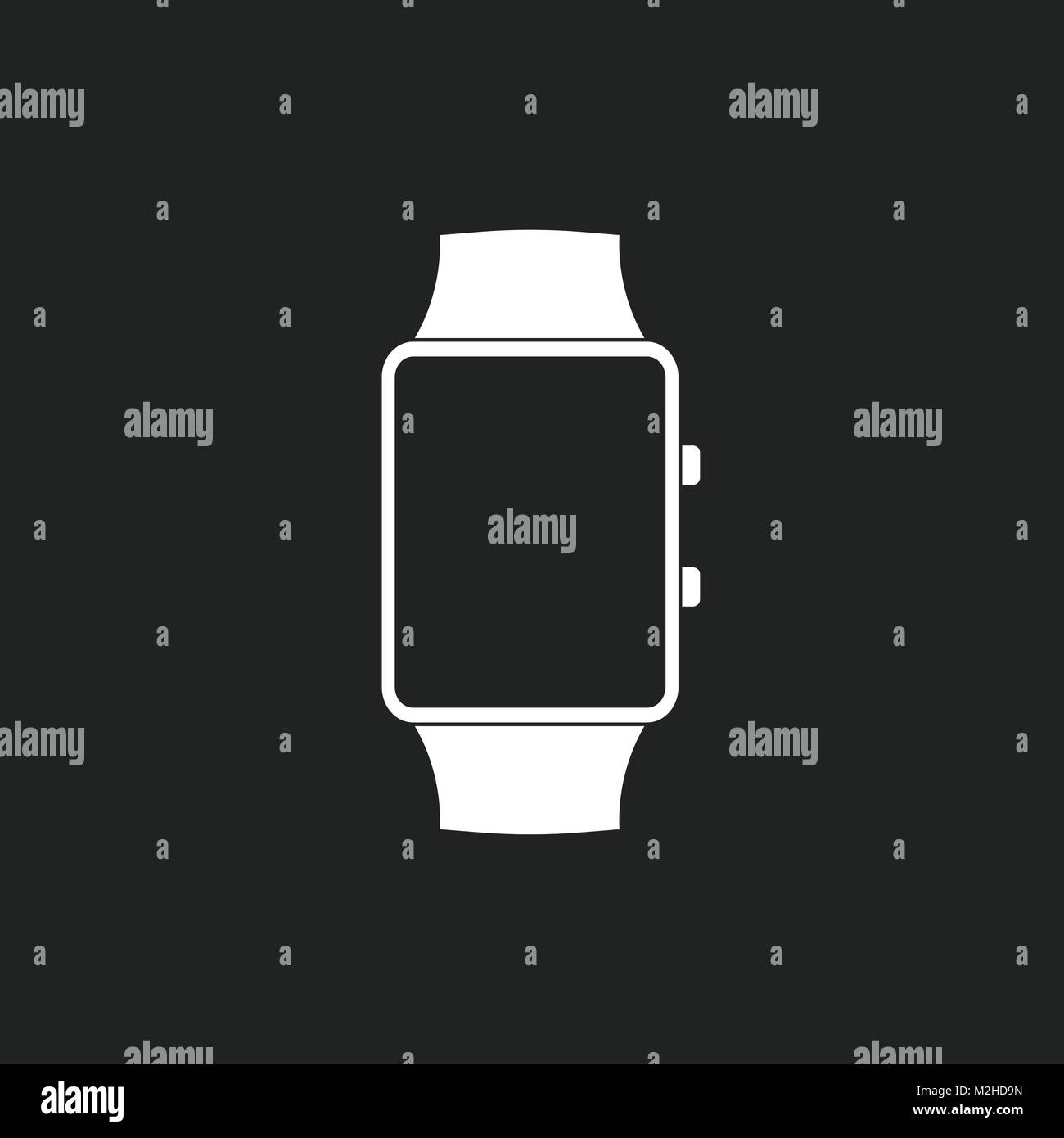 Watch vector icon. Clock flat illustration Stock Vector Image & Art - Alamy