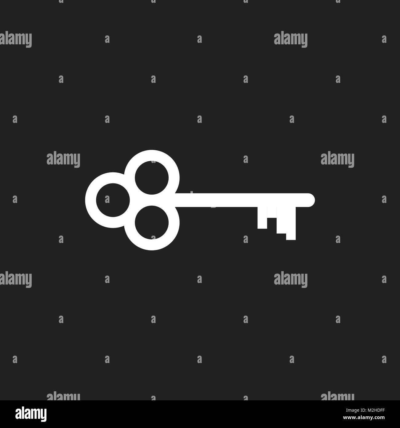 Key vector icon. Key flat illustration Stock Vector Image & Art - Alamy