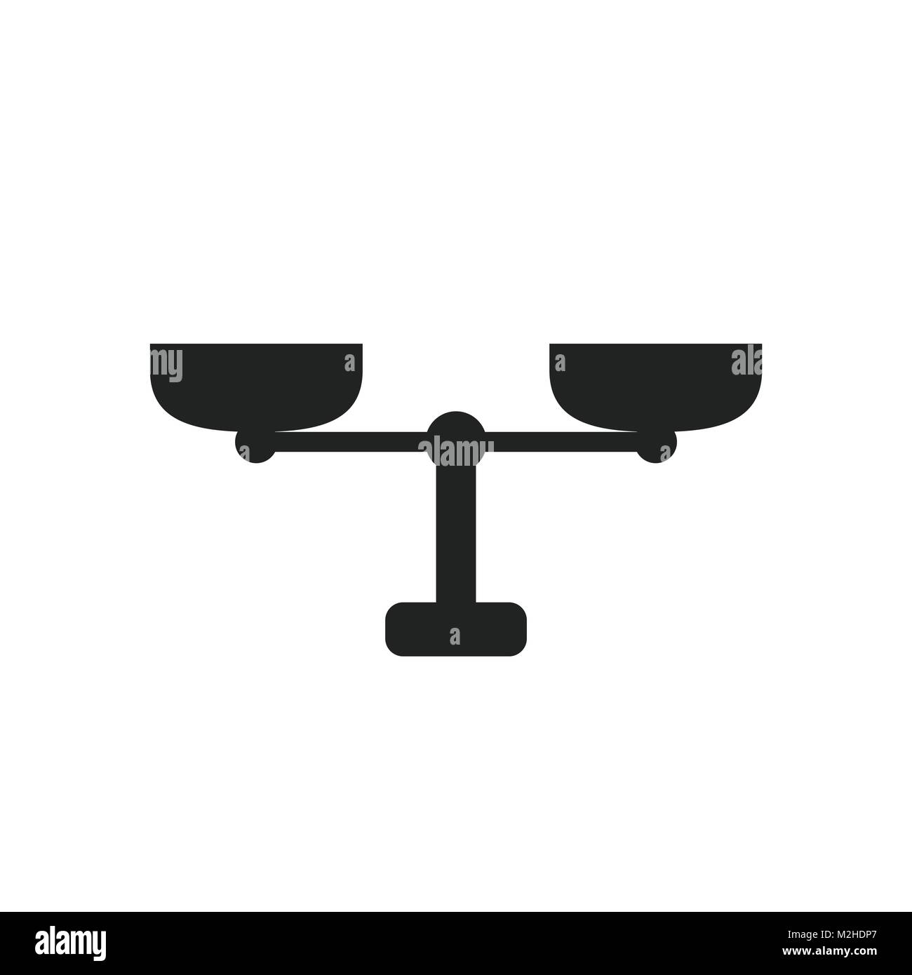 Scale weigher vector icon. Weigher, balance sign illustration Stock ...