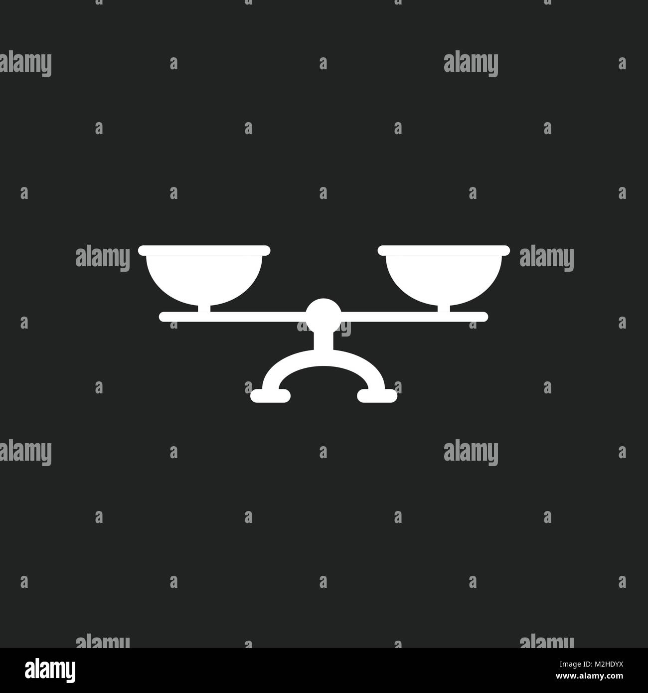 Scale weigher vector icon. Weigher, balance sign illustration Stock ...