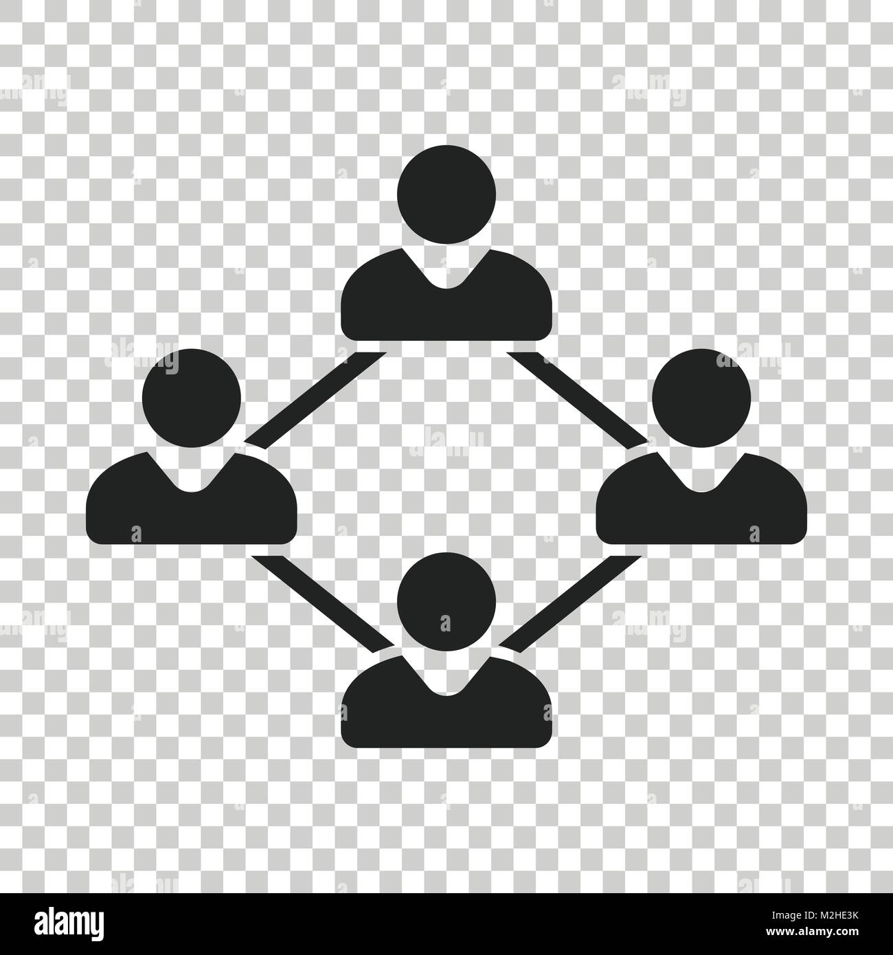 Network vector icon. People connection vector illustration Stock Vector ...