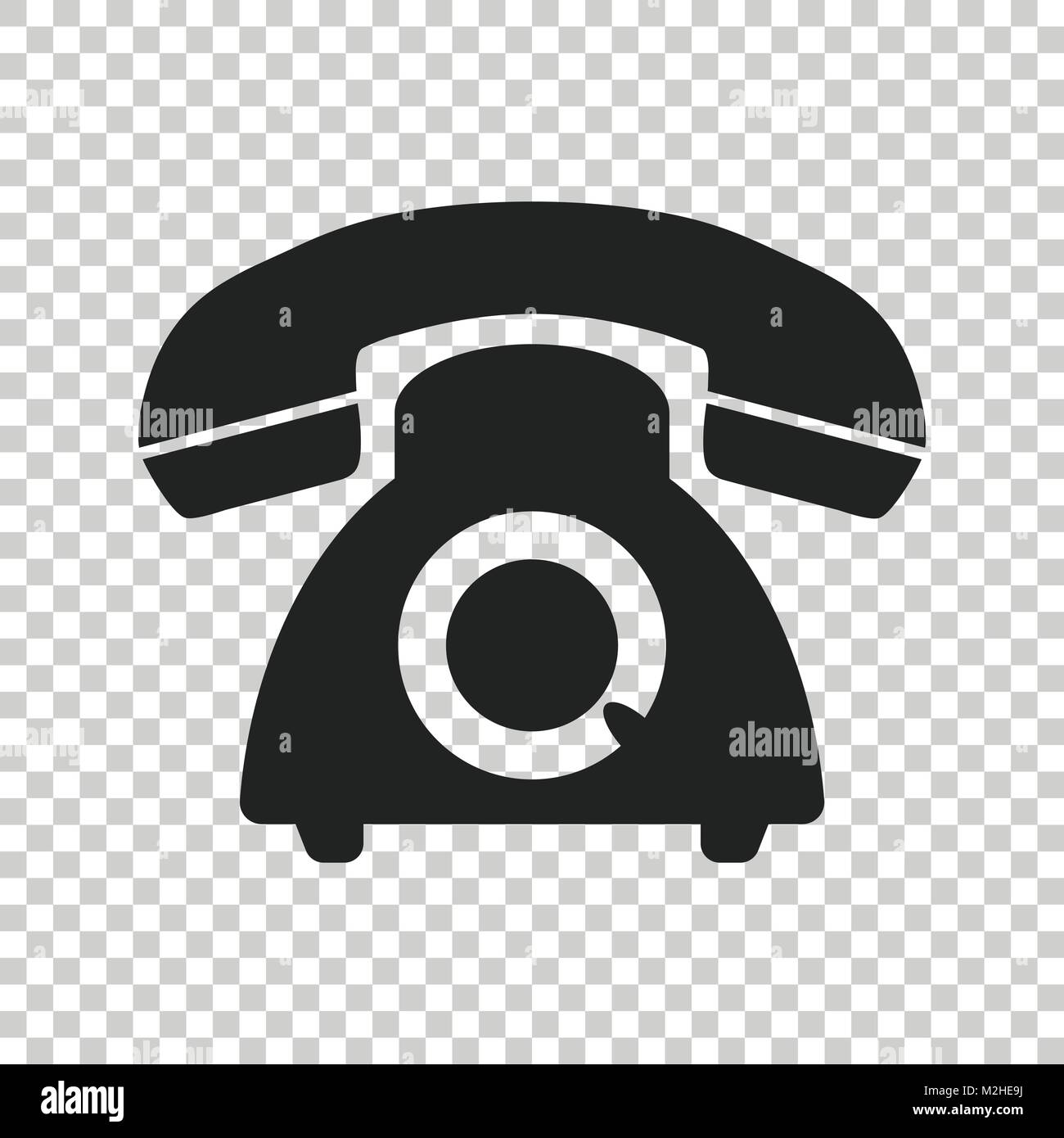 Telephone icon vector vectors hi-res stock photography and images