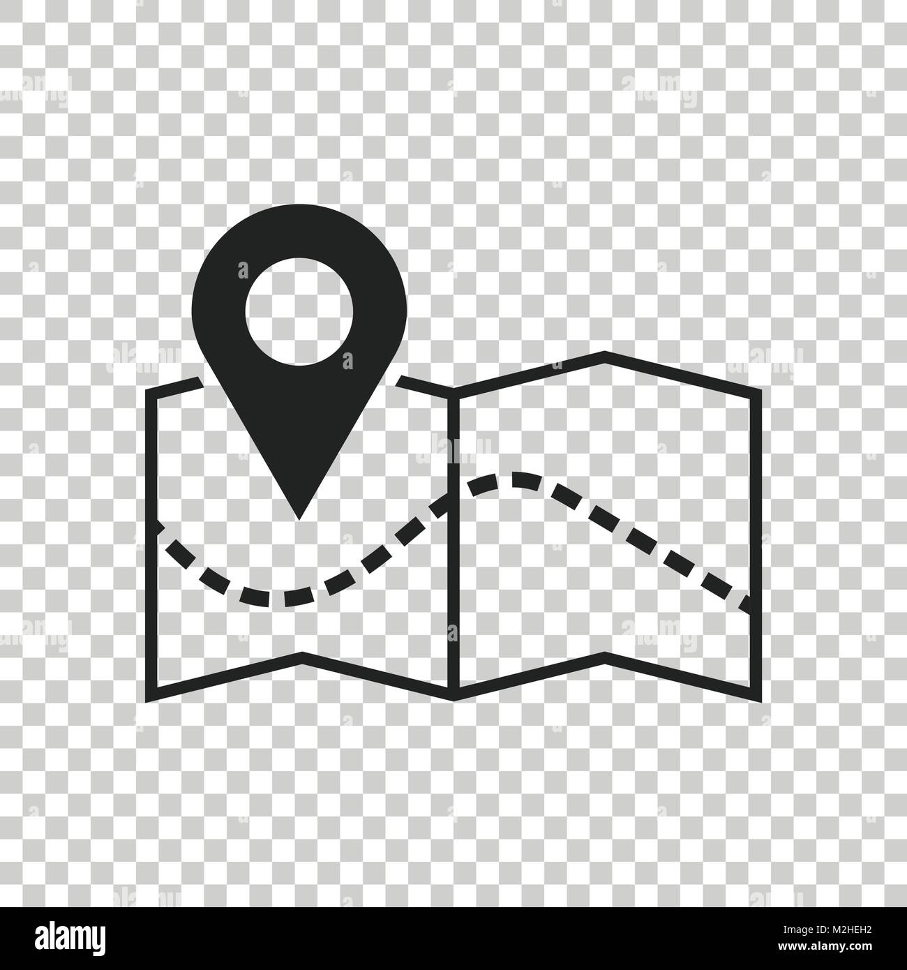 Pin on the map icon. Map gps vector illustration Stock Vector Image ...