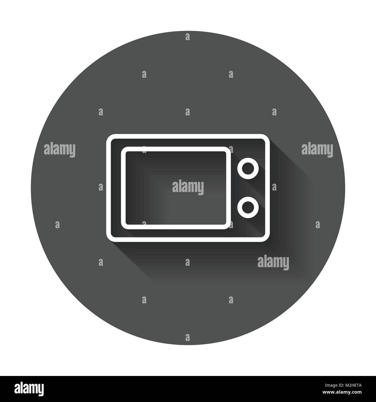 Microwave flat vector icon. Microwave oven symbol logo illustration on ...
