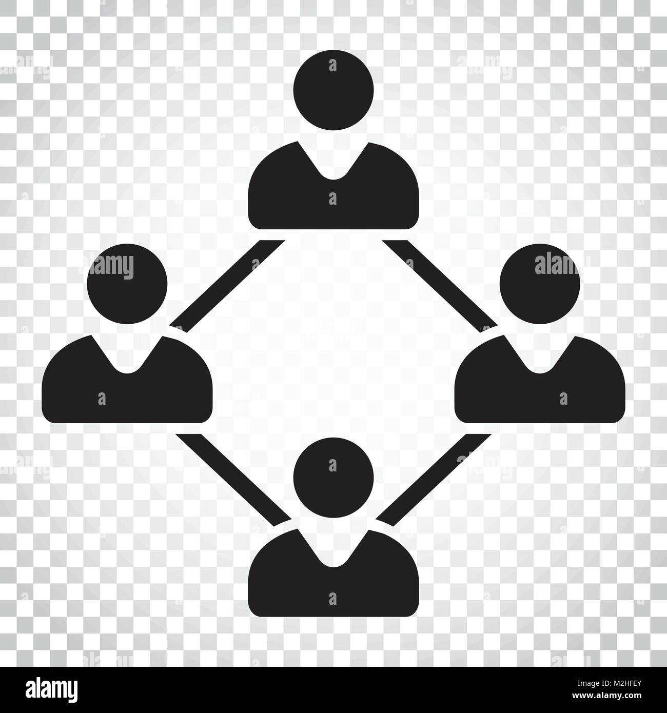 Network vector icon. People connection vector illustration. Simple ...