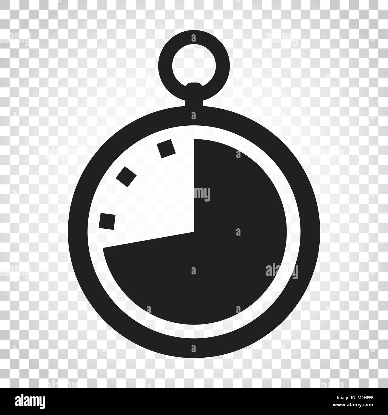 Timer icon illustration. Flat vector clock pictogram. Simple business ...