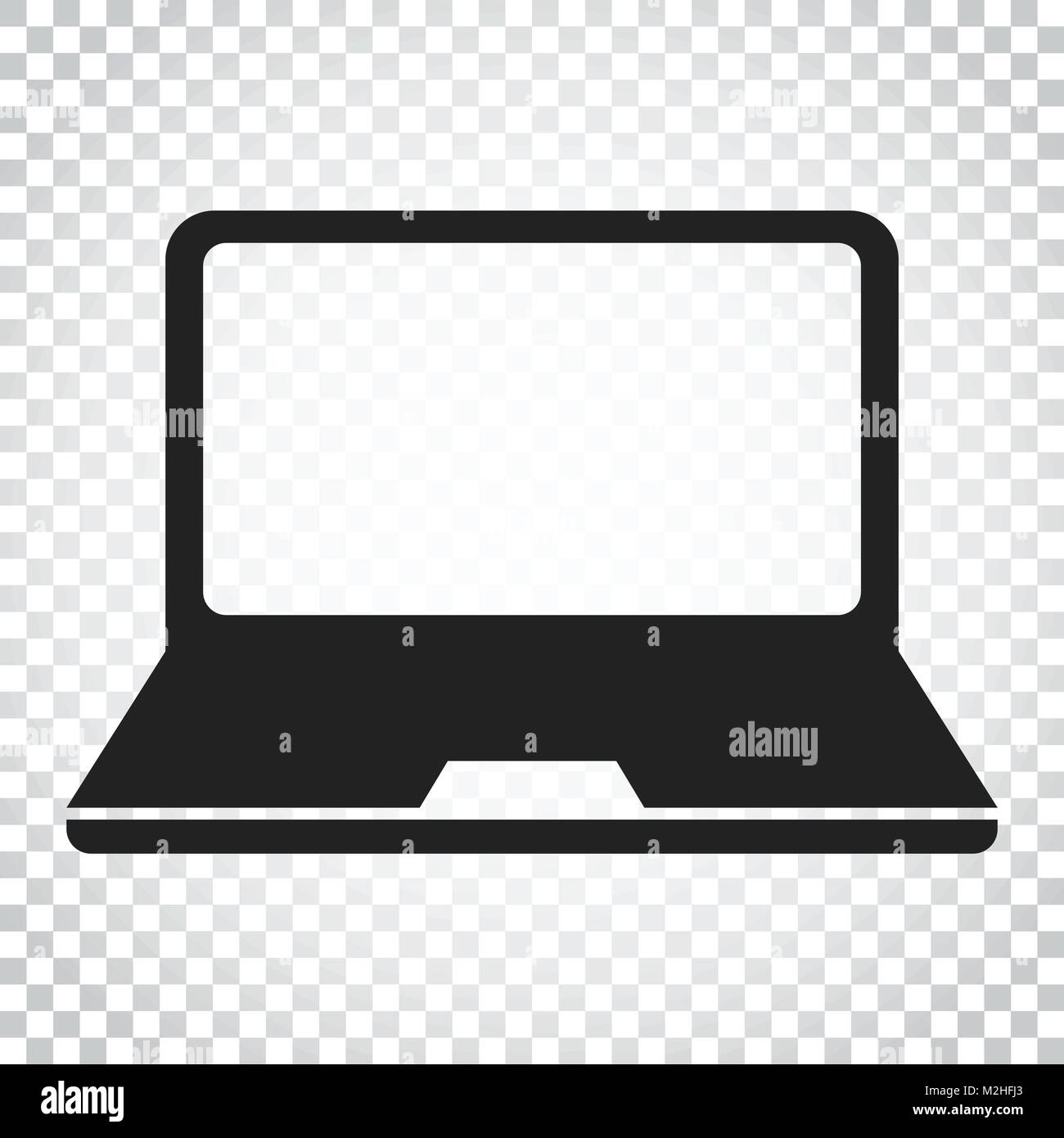 Laptop vector illustration. Notebook flat icon. Pc symbol. Simple business  concept pictogram on isolated background Stock Vector Image & Art - Alamy