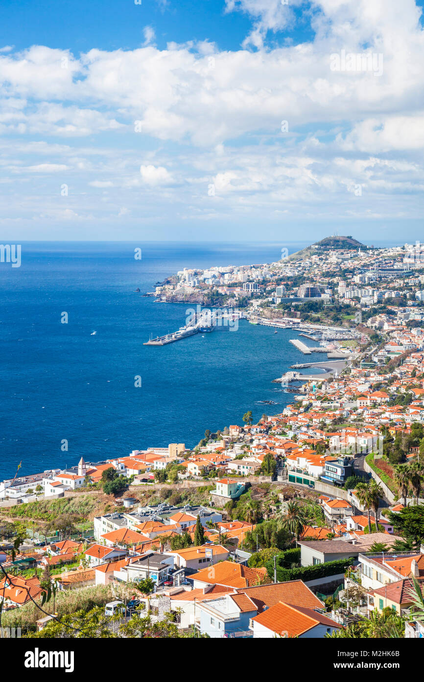 madeira portugal madeira view of Funchal the capital city of Madeira