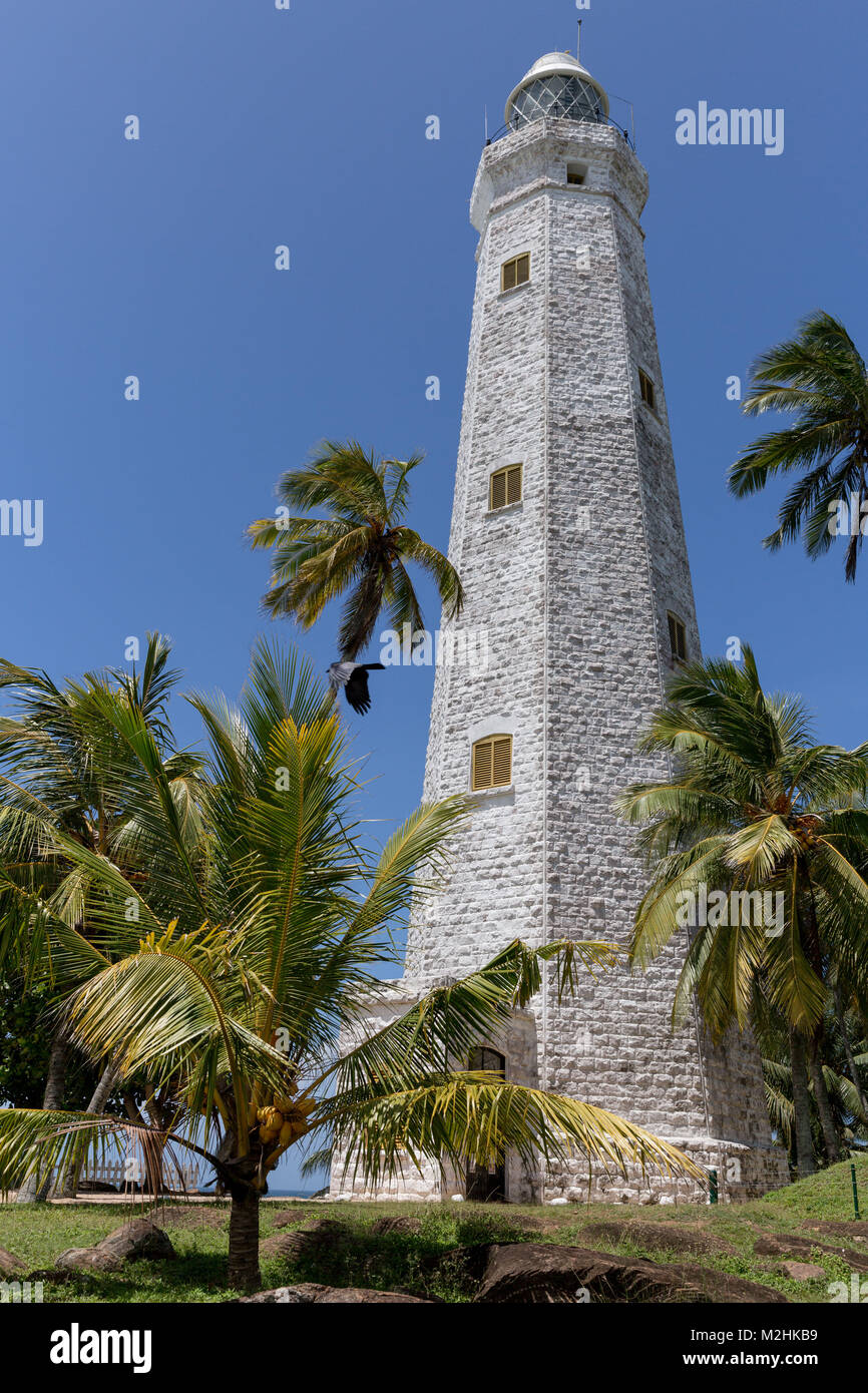 Dondra Lighthouse, Matara, Sri Lanka. July 2017 Stock Photo