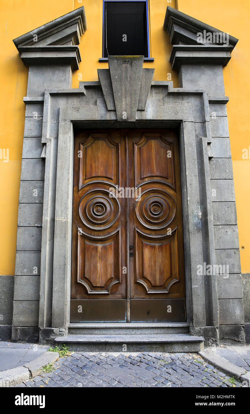 Old italian vintage door Stock Photo - Alamy
