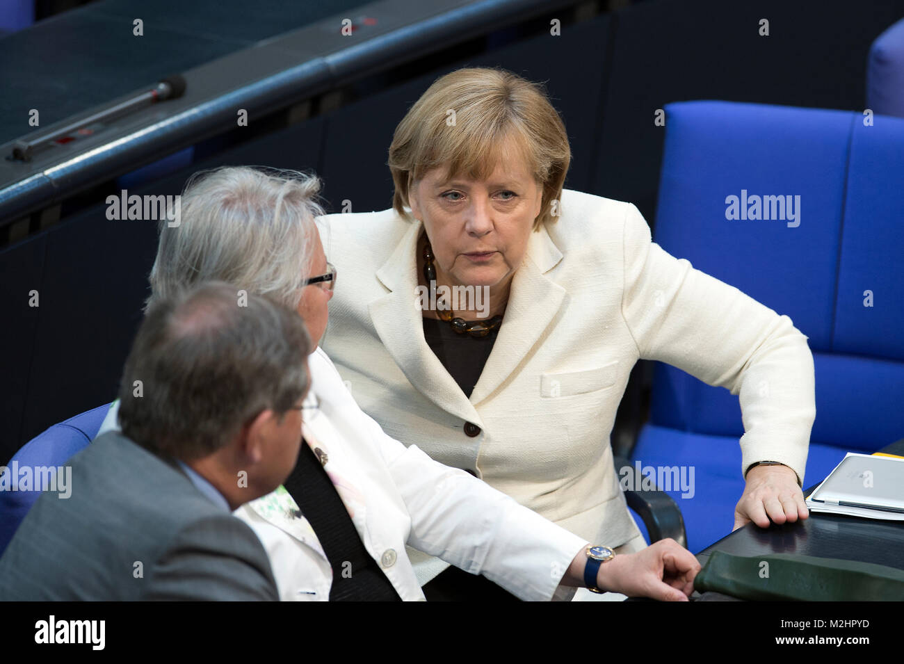 Discussion in the  German Parliament about the Military Forces reorganization. Stock Photo